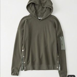 Olive Loose Hoodie